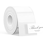 SUPVAN T50M Series Label Maker Tape Adapted Label Print Paper Refill White Size 1.57" x 0.78" 320pcs Thermal Laminated Waterproof Self-Adhesive Multipurpose Labeling Tape Replacement