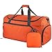 OXA Lightweight Foldable Travel Duffel Bag with Shoes Bag, Orange