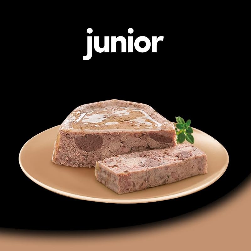 Junior Nourriture pour Chien Chiot Puppy avec Dinde Tendre et Veau 150 g - 14 bacs
