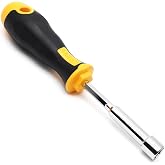 Piutouyar 10 mm Socket Wrench Screwdriver, Hex Nut Driver | Steel Cushion Grip Screwdriver for Hand-Making, Repairs