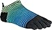 Injinji Run Original Weight No Show Xtralife Socks, Electric Blue, Large