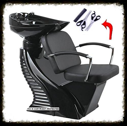*Grande Shampoo Rinse Backwash Chair w/Bowl Salon Barber Spa Facial Beauty + FREE SCISSORS/COMB SET ProW1