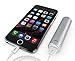 Foxx Mini 2600mah Lipstick-sized High Capacity Portable Charger External Battery Power Bank With Built In LED Flashlight (Silver)