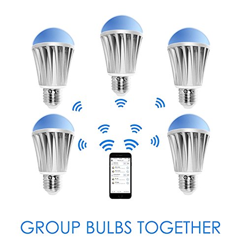 Flux Bluetooth Smart Light Bulb Starter Pack - Color Changing Light Bulb - Sunrise Wake Up Light - Dimmable LED Light Bulbs - App Controlled Wireless Sleeping Light - No Hub Required - Thumbnail 3
