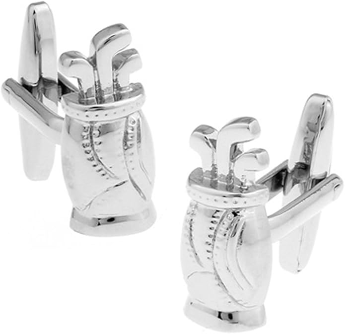 Ashton and Finch Golf Bag and Clubs Cufflinks for Men's Birthdays