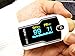 Zacurate 500G Fingertip Pulse Oximeter Blood Oxygen Saturation Monitor with batteries and lanyard (Arctic Blue)