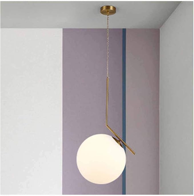 AIOJY Kronleuchter Kreative Einkopf Glaskugel LED-Deckenleuchte