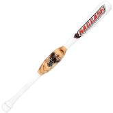 30" White Heavy Weight Two Handed Baseball &amp; Softball Bat, 34 oz | Solid Pro Maple Wood, Improve Strength, Bat Speed, Overall Swing, Trainer and Adult, Barrel Size 2.25, Flame Work