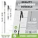 High Trek Trekking Poles (Pair) w/Sweat Absorbing EVA Grips - Your Collapsible Hiking Poles/Lightweight Walking Stick Set - Tungsten Tips and Flip Locks - Hiking Sticks for Men & Women