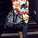 Qianle Fashion Sexy Leopard Print/ Black Bag Paillette Shoulder Bags Handbags for Women