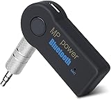 MP power @ Wireless Bluetooth 3.5mm AUX Audio Stereo Music Home Car Receiver Adapter unlimited music mobile tablet laptop PSP office car