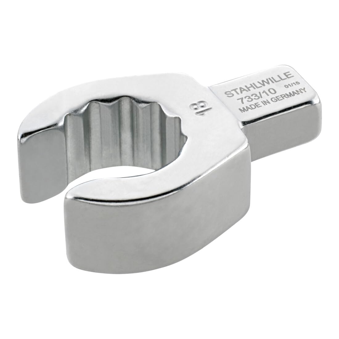 Stahlwille 58231018 733/10 Open Ring Insert Tool, 18mm Spanner Opening