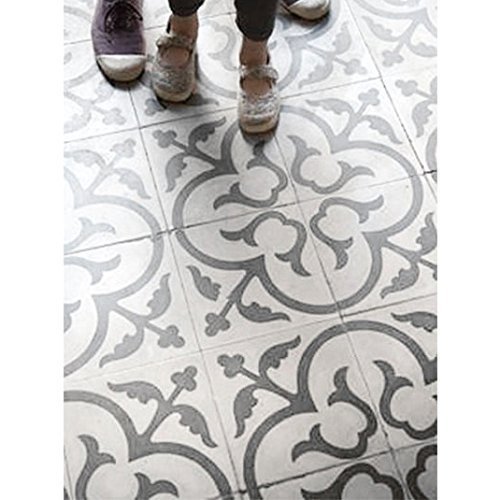 Scandinavian Tile Wall Stencil for Painting - Expedited 3 Days Delivery - Wall Accent - Reusable Template - Large Mylar Washable Plastic - Repeatable Pattern for Bedroom Décor