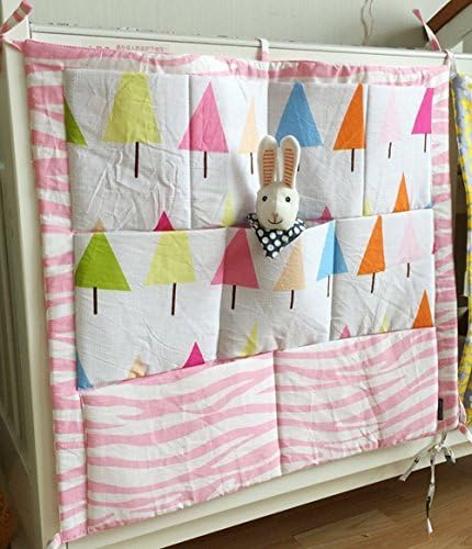 BOM Nursery &amp; Diaper Hanging Organizers for Baby Bed Crib Bed Hanging Storage Bag (Tree)