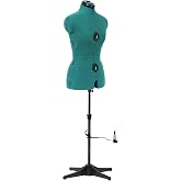 Dritz Sew You Adjustable Dress Form for Sewing, Small/Medium Sizes, US 4-12 | Pinnable Female Clothing Mannequin for Sewing, Fitting, and Draping - Sets Up Easily - 12 Dials for Fitting &amp; 360 Hem Guide