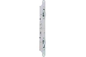 11-3/4" Dual Point Mortise Lock Flush Mount Latch with Facplate Replacement for Sliding Patio Glass Door - Stainless Steel He