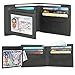Wallets for Men - RFID Blocking Trifold Genuine Leather Wallet With 2 ID Window (Tan Black)