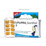 MyPurMist ScentPad Eucalyptus and Peppermint, ONLY for MyPurMist Classic Vaporizer and HumidifierDevice (Plug-in), 8 reservoi