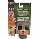 Minecraft Vanilla Flippin Figs Hostel Wolf and Tamed Wolf Action Figure for Ages 6 and Up