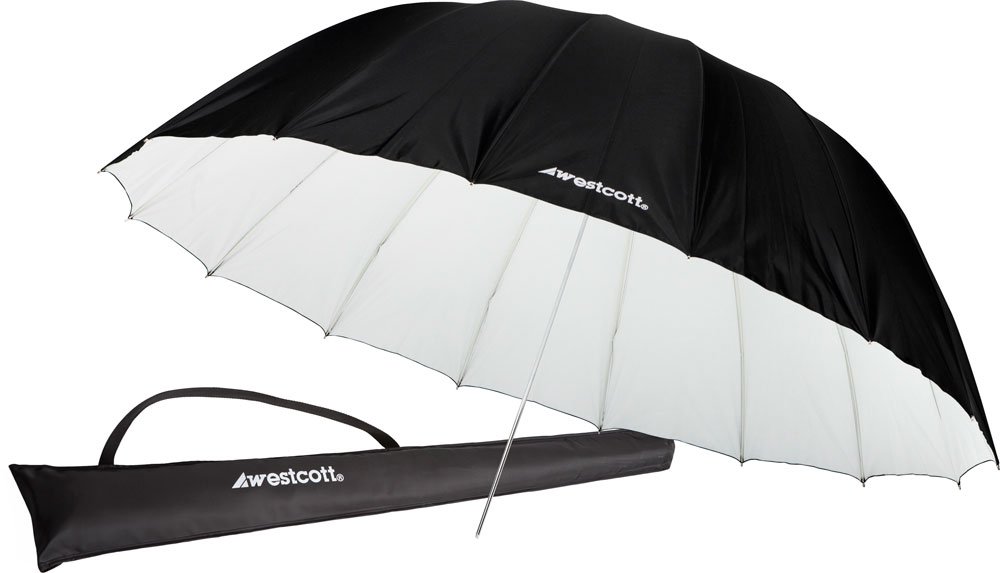 Westcott 7 foot 2.2m Parabolic Umbrella - White/Black