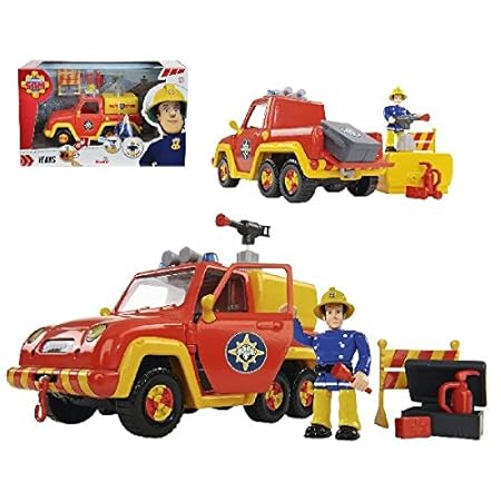 Speelgoed 79403 - Feuerwehr Sam Venus brandweerauto mit Figurine, Mehrfarbig