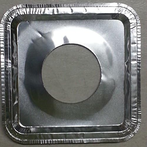 40 Pcs. Aluminum Foil Square Gas Burner Disposable Bib Liners Covers by westernb2k