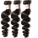 Beauty Forever Hair Brazilian Virgin Hair Loose Wave Weft 3bundles 100% Unprocessed Human Virgin Remy Hair Extensions Natural Color 95-100g/pc