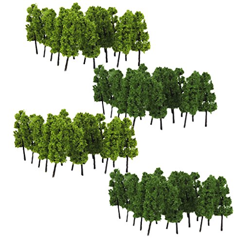 Sharplace 2X 20pcs Pagodenbäume Modelleisenbahnlandschaft 1: 200 / 1: 100 Dekor Bäume Modellbau - Hellgrün, 1: 200 – Bild 4