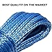Yoursme Nylon Synthetic Winch Cable Rope with Sheath for SUV ATV UTV Winches Truck Boat Ramsey Car 1/4