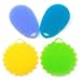 Mizzuco Brush MAT Better Cleaning Dishwashing Silicon Mildew-Free Sponges (Pack of 4), 4 Piece