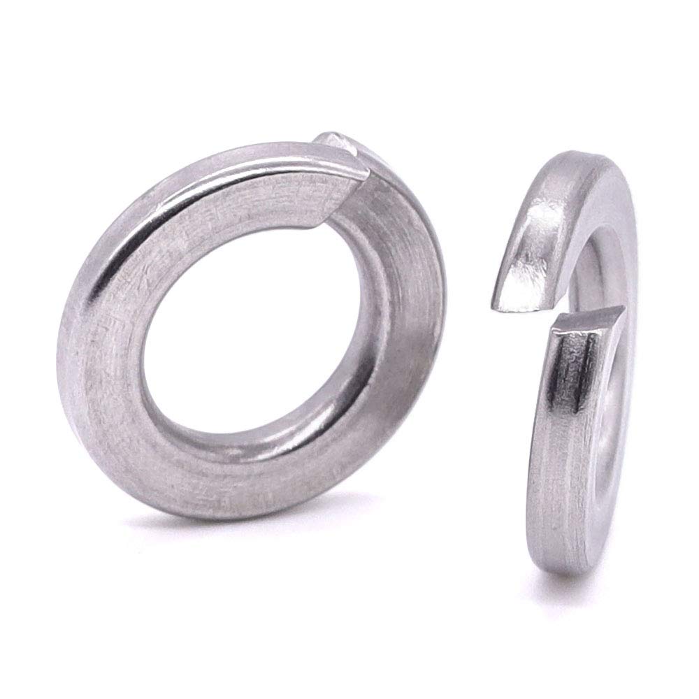 Photo 1 of 1 Inch Split Lock Washer Spring Lock Washer, 304 Stainless Steel 18-8, Bright Finish, Pack of 10