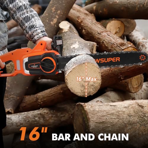 Electric Chainsaw 16 Inch Corded Chainsaw Chain Saws Tree Cutting photo 8