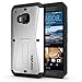 HTC One M9 case, COVRWARE [ Vault Series ] Full-body Tank Armor Protective Case with (Built-in Screen Protector) and Kickstand for HTC One M9 (2015 Release) - Retail Package - Black/Silver