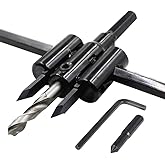 Luomorgo 1 3/16" to 12" Adjustable Hole Saw Circle Cutter Drill Bit Tool Saw Round Cutting for Drywall Wood