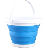 Coghlan's Collapsible 1.3-Gallon Bucket &ndash; Lightweight, Portable Camping Water Container for Dishwashing, Cleaning, and Gear Storage &ndash; Durable Design, Ideal for Campers, Hikers, and Outdoor Activities