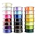 Fowod Double Faced Satin Ribbon, 54 Yard / 164 Feet, 1/8 Inch Wide, White