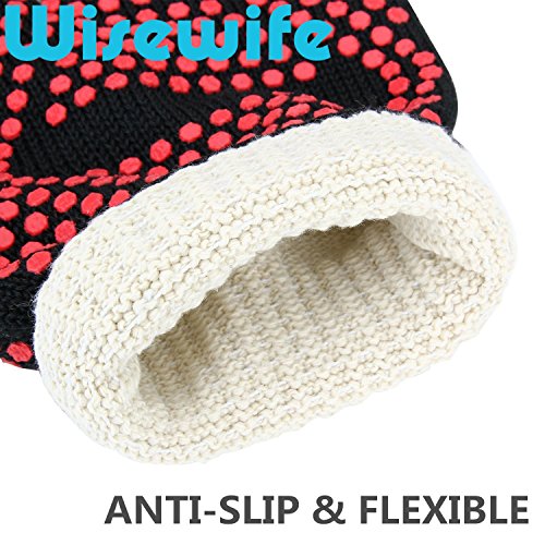 BBQ Glove - Grill Gloves Heat Insulated Oven Mitts Silicone Waterproof Glove Heat-Resistant Potholders for Smoker Baking Cooking Fireplace Welding - Barbecue Grilling Gloves Mitt (One Pair) - Thumbnail 2