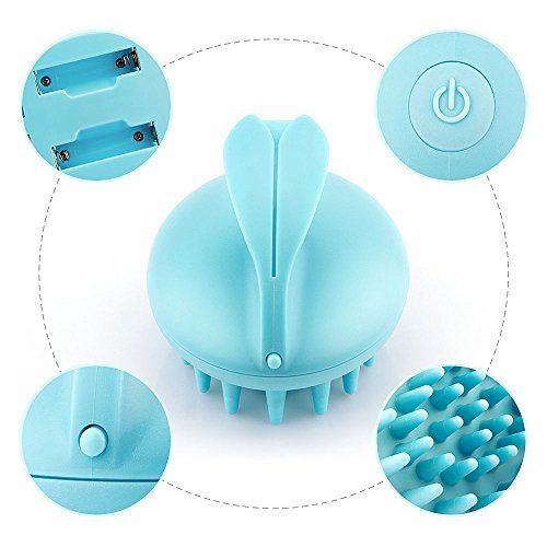 Shampoo Massage Comb Brush ixaer Scalp Massager Head Massager Hair Care Silicone Comb Rubber Bristles Anti-Slip Scalp Shower Hair Brush Helps Control Dandruff and Increase Scalp Circulation