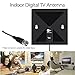 Docooler?HDTV Antenna X-71 Indoor Digital High Definition Home with Sucker 450-860MHz F Male Connector for HDTV / DTV for United States