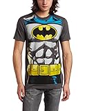Bioworld Men's Batman Muscle Costume Tee, Charcoal, Small