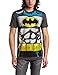 Bioworld Men's Batman Muscle Costume Tee, Charcoal, Small