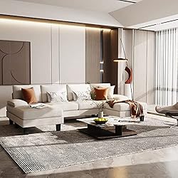 YESHOMY Convertible Sectional Sofa U-Shaped Couch