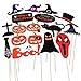 PBPBOX 52 Pieces Halloween Party Favors Photo Booth Props
