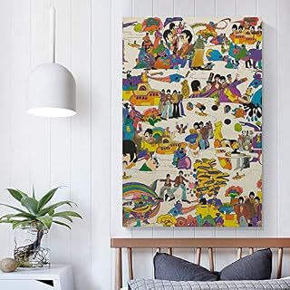 XYDQ Poster vintage sur toile The Beatles – Le sous-marin jaune – Décoration murale moderne pour chambre à coucher – 40… - Les Beatles, Paul McCartney, John Lennon, RIngo Starr, George Harrison XYDQ Poster vintage sur toile The Beatles - Le sous-marin jaune - Décoration murale moderne pour chambre à coucher - 40… – Image 5