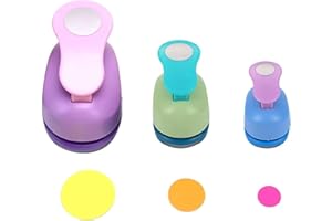 3Pcs Craft Circle Punch DIY Handmade Paper Puncher （3 Sizes）