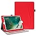 Fintie Case for iPad 6th / 5th Generation (2018 2017 Model, 9.7 Inch), iPad Air 2 / Air 1 (9.7 Inch) - [Corner Protection] Multi-Angle Viewing Stand Cover with Pocket, Red