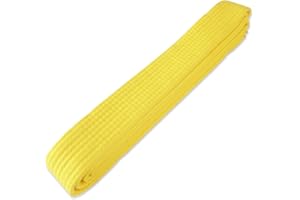 RiNTREE 1.5inch x 8.5ft Karate Yellow Belt for Coach Teaching Practice - Martial Arts Belt Display, Taekwondo Belt Display, Karate Belt