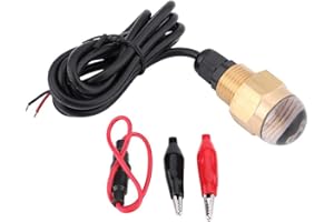 Underwater Light Lamp,Marine Boat 12V Brass Glass Blue LED Underwater Light Lamp Drain Plug1/2" NPT Yacht Accessory