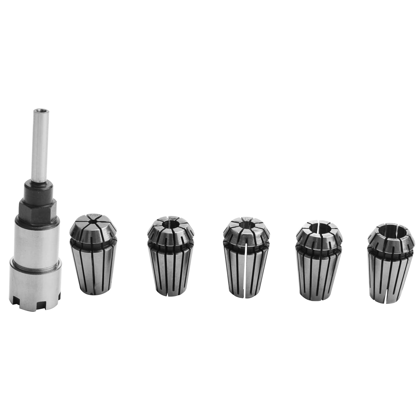 PRATYAHARA 1/4 Inch ER16 Router Collet Adapter Extension Chuck Rod Engraving Machine Extension Rod with Spring Collet Set