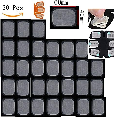 Adominal Toning Belt Replacement Gel Sheet,30 pcs Replacement Gel Pads for Abdominal Toning Belt Muscle Toner Ab EMS Trainer Accessories (30 PCS)